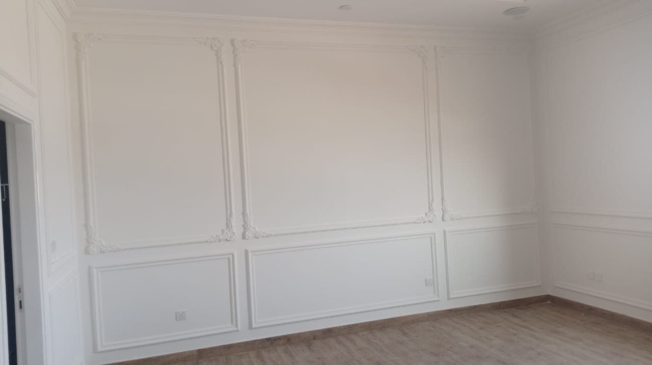 Decorative gypsum wall panelling finished by DTG Technical Services